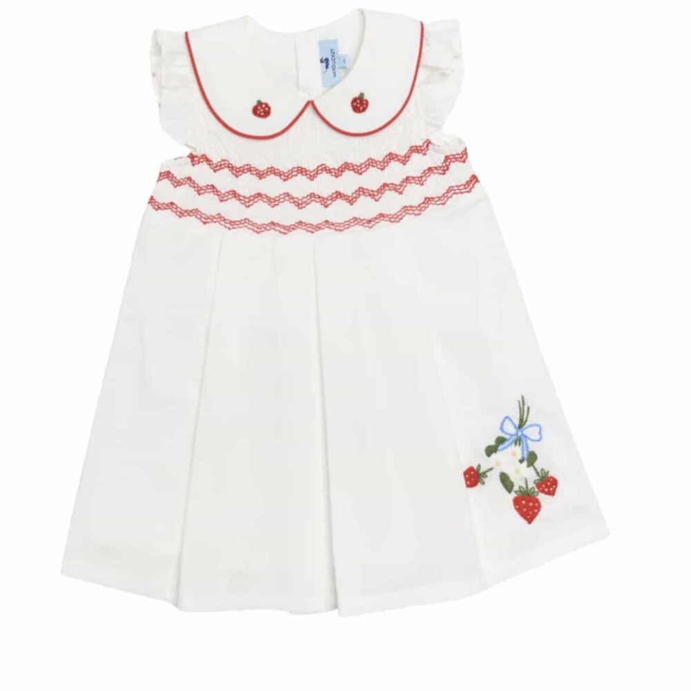 Strawberry Embroidered Dress